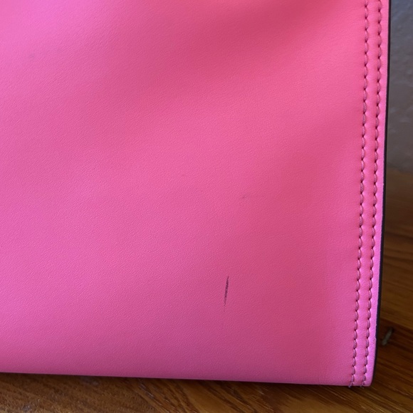 Tory Burch Small Ella Bio Tote large logo hidden pocket w/dust bag and strap - Picture 3 of 16